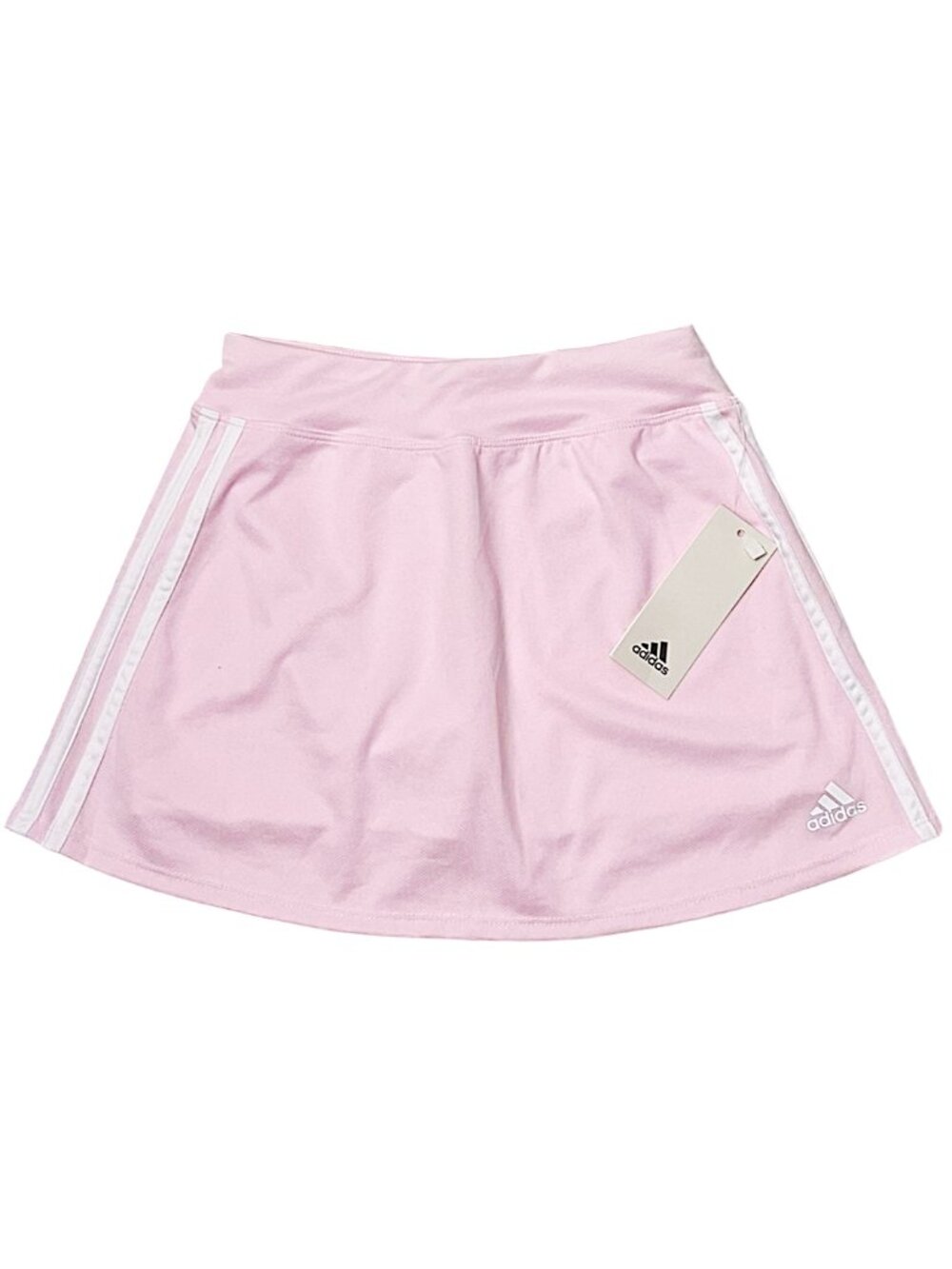adidas Girls Pink 3-Stripes Skort L 14 NWT Tennis Athletic